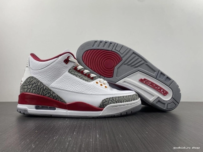 CT8532-126 Jordan Retro 3 Cardinal Red 0717